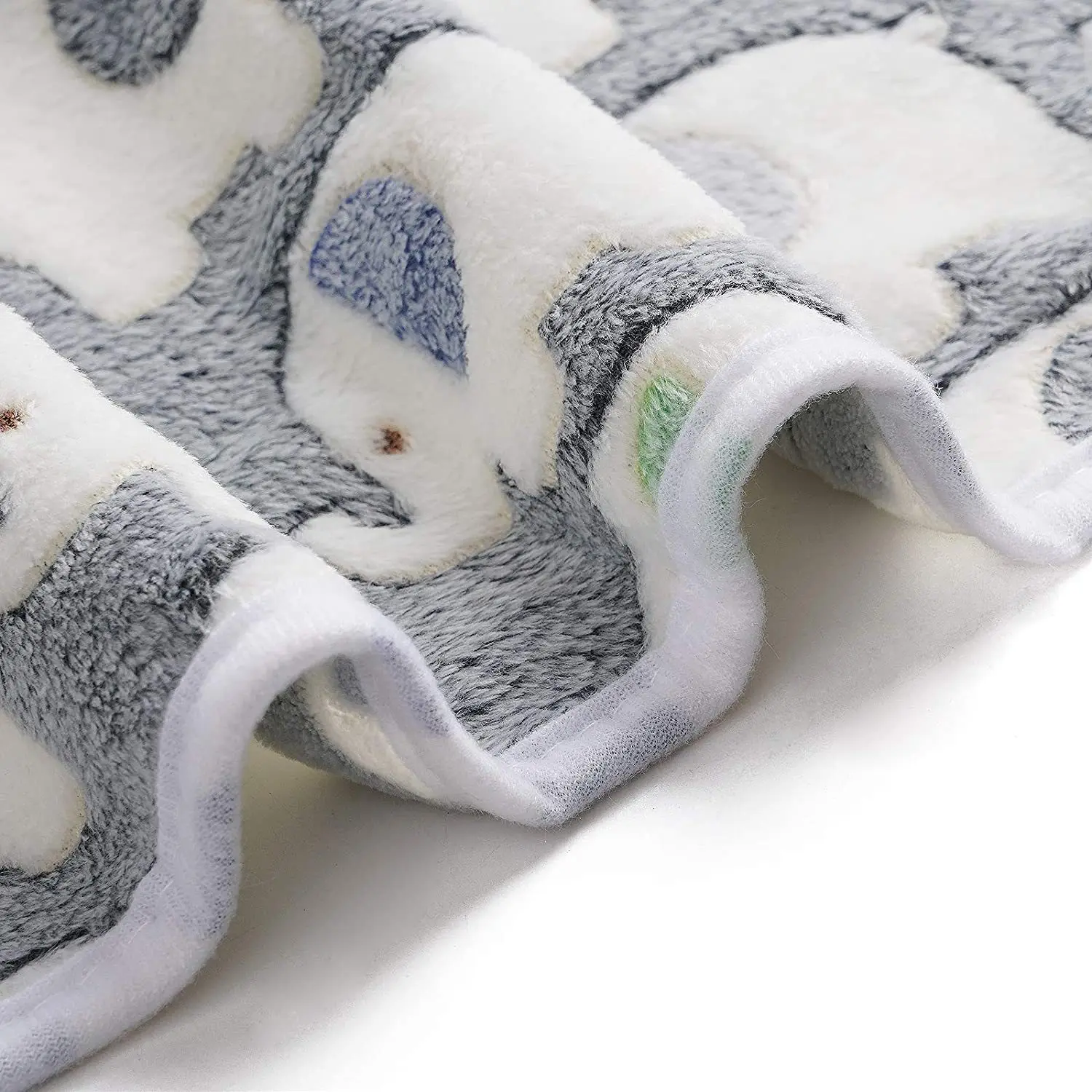 Cute Elephant Baby Blanket Newborn Swaddle Wrap Bedding Soft Warm Infant Quilt Coral Velvet Stroller Cover Babies Accessories
