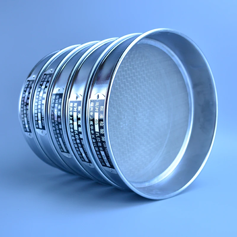Dia 20cm From 10mesh To 200mesh Stainless Steel Net Chroming Body Test Sieve Standard Test Sieve Laboratory Sieve