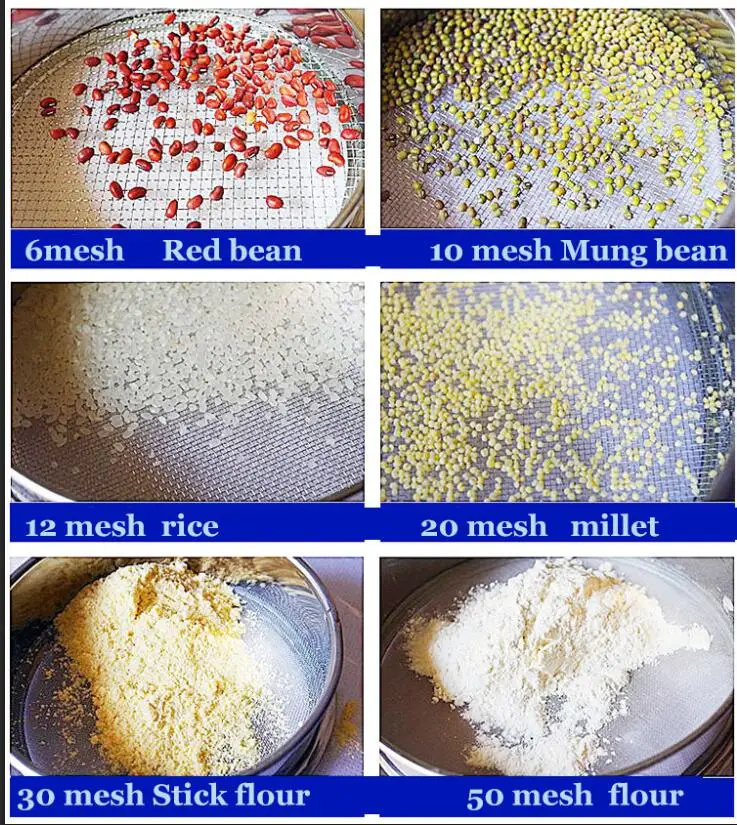 Dia 20cm From 10mesh To 200mesh Stainless Steel Net Chroming Body Test Sieve Standard Test Sieve Laboratory Sieve