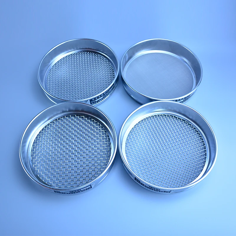 Dia 20cm From 10mesh To 200mesh Stainless Steel Net Chroming Body Test Sieve Standard Test Sieve Laboratory Sieve