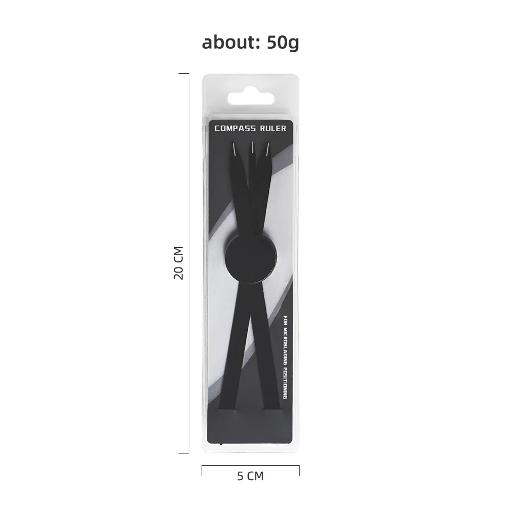 1pc Silver/Gold/Black Microblading Balance Compass Ruler Tattoo Positioning Ruler Eyebrow Design Golden Ratio Ruler Tattoo Tool