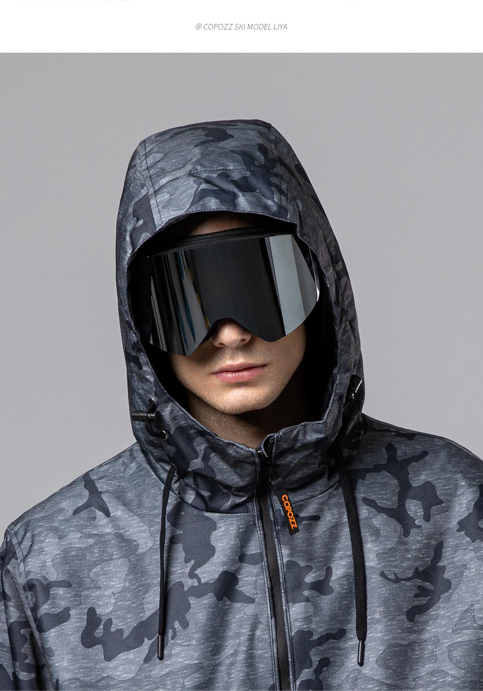 COPOZZ Professional Winter Ski Goggles Magnetic Quick-Change Double Layers Anti-Fog Snowboard Goggles Men Women Ski Equipment