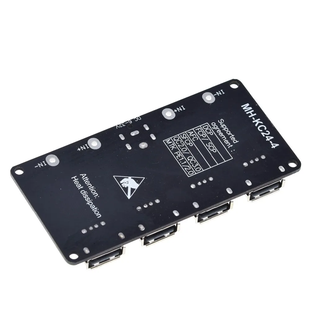 TZT USB QC3.0 QC2.0 USB DC-DC Buck Converter Charging Step Down Module 6-32V 9V 12V 24V to Fast Quick Charger Circuit Board 5V