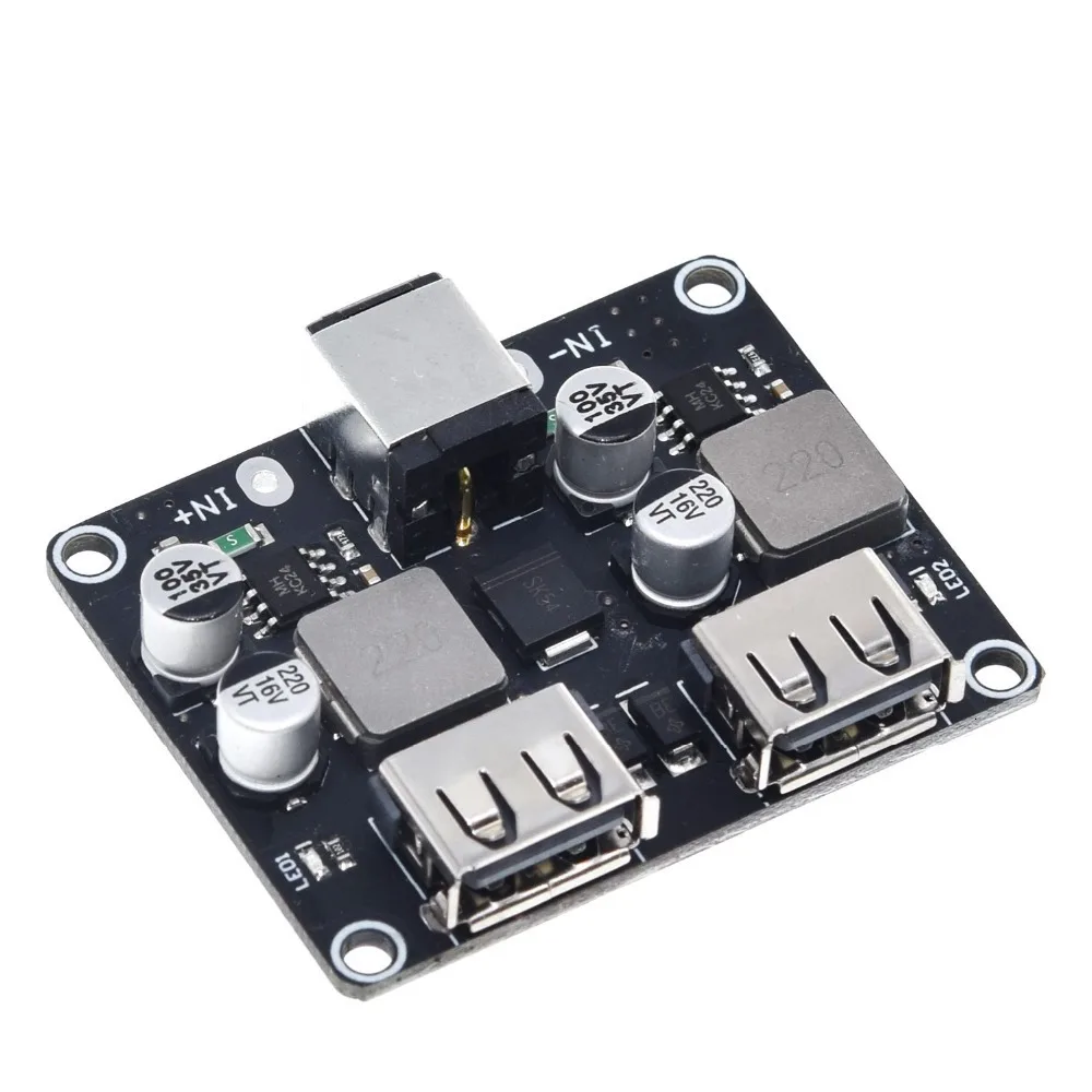 TZT USB QC3.0 QC2.0 USB DC-DC Buck Converter Charging Step Down Module 6-32V 9V 12V 24V to Fast Quick Charger Circuit Board 5V