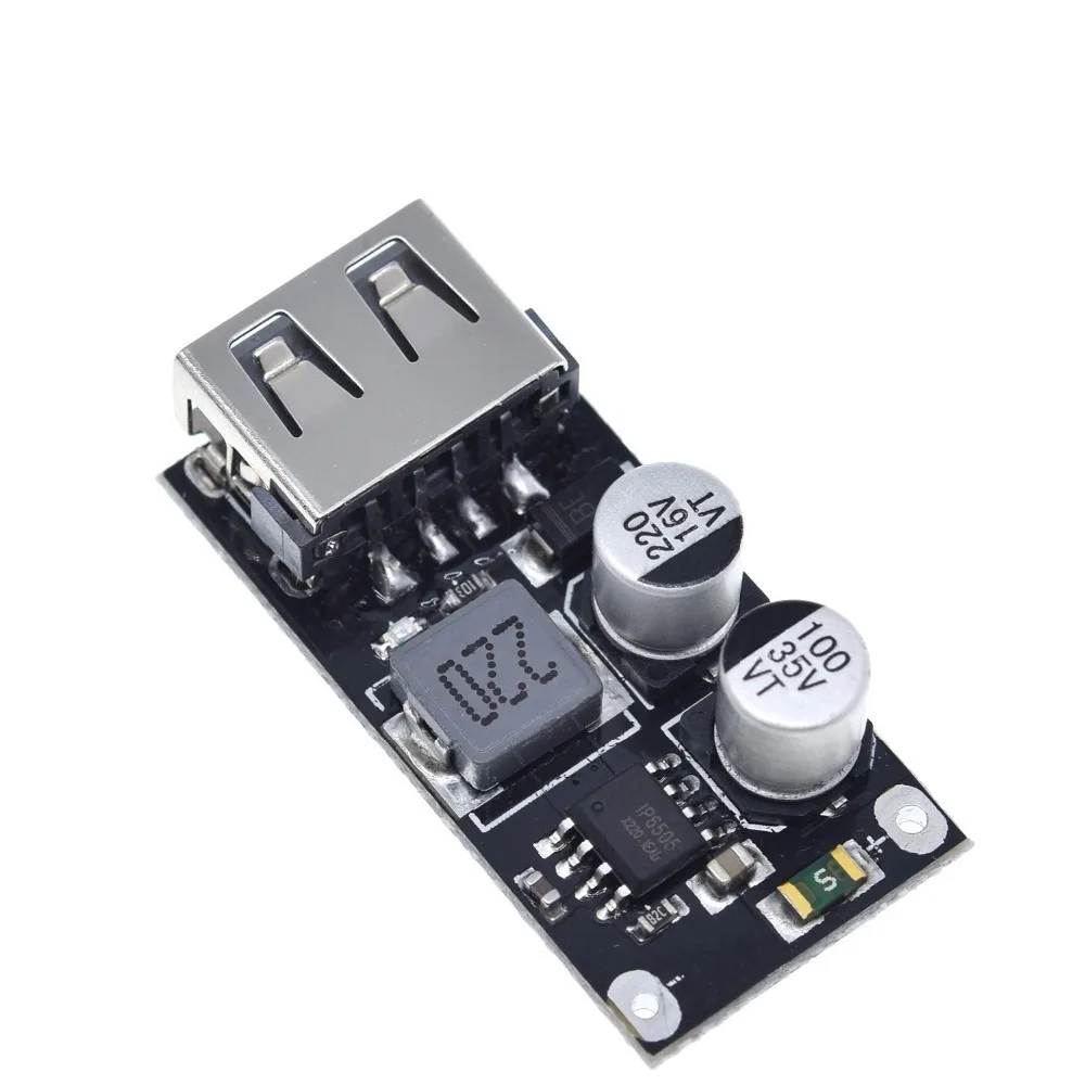 TZT USB QC3.0 QC2.0 USB DC-DC Buck Converter Charging Step Down Module 6-32V 9V 12V 24V to Fast Quick Charger Circuit Board 5V