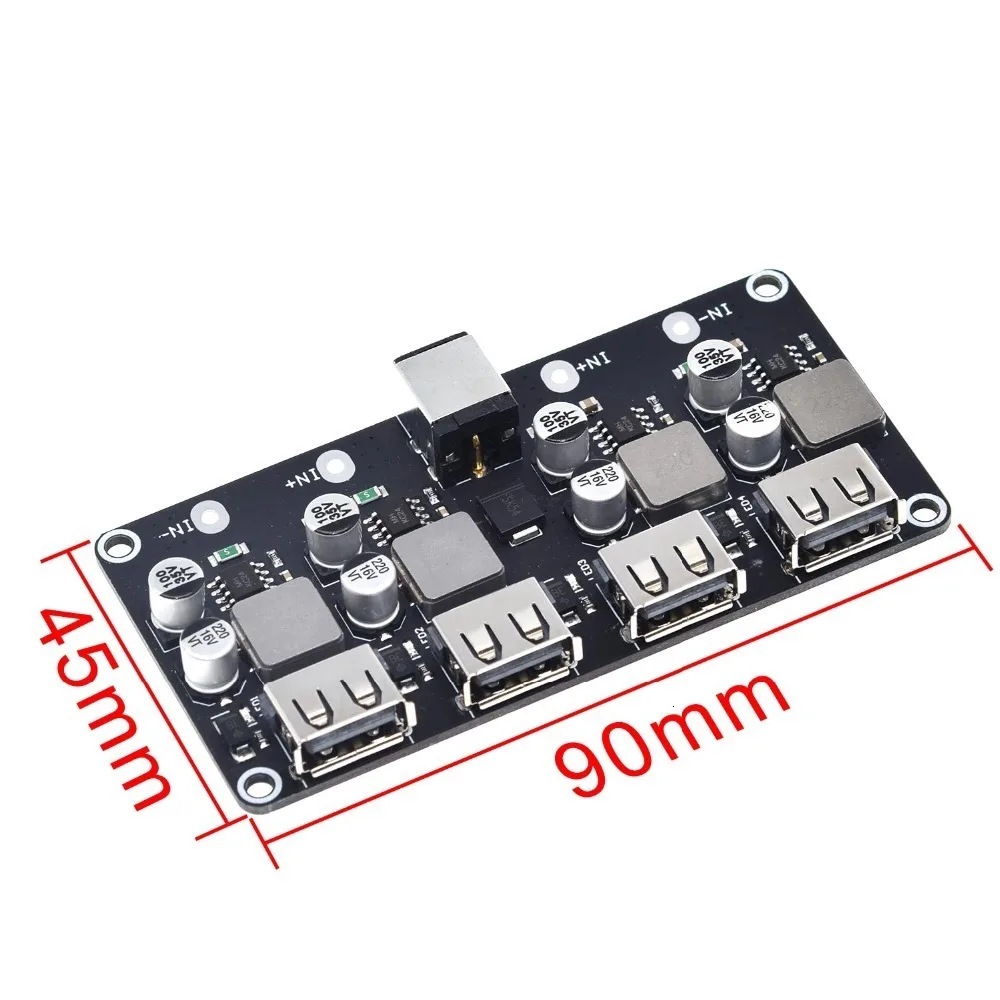 TZT USB QC3.0 QC2.0 USB DC-DC Buck Converter Charging Step Down Module 6-32V 9V 12V 24V to Fast Quick Charger Circuit Board 5V