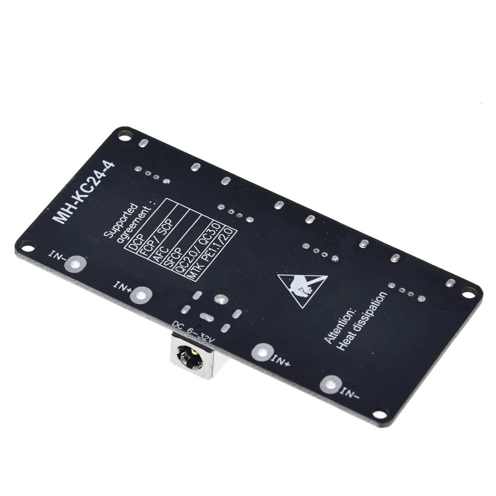 TZT USB QC3.0 QC2.0 USB DC-DC Buck Converter Charging Step Down Module 6-32V 9V 12V 24V to Fast Quick Charger Circuit Board 5V