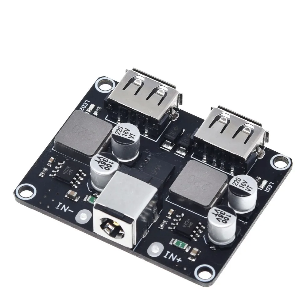TZT USB QC3.0 QC2.0 USB DC-DC Buck Converter Charging Step Down Module 6-32V 9V 12V 24V to Fast Quick Charger Circuit Board 5V