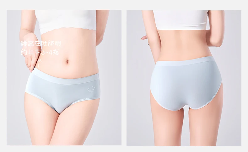 7Pcs Week Pants Cotton Women Panties Breathable Solid Underwear Cute Girls Briefs Soft Underpants Sexy Low Waist Female Lingerie