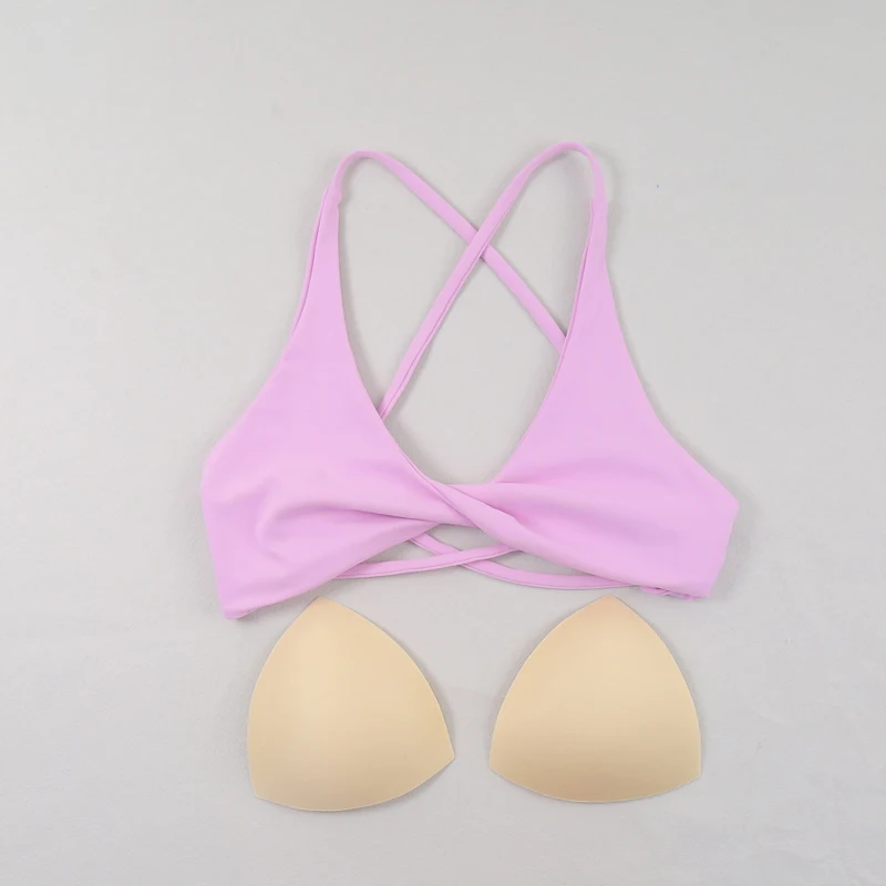 Sexy Slim Shoulder Straps Somfortable High Stretch Sports Underwear Gym Workout Breathable Detachable Yoga Bra