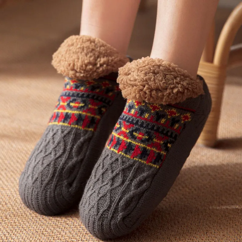 Fall and Winter Floor Socks Home Warm Women Men Socks Snow Socks Sleep Carpet Socks Slippers Socks Men Non-slip Yoga Socks 2025