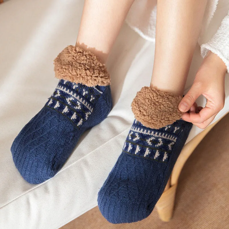 Fall and Winter Floor Socks Home Warm Women Men Socks Snow Socks Sleep Carpet Socks Slippers Socks Men Non-slip Yoga Socks 2025