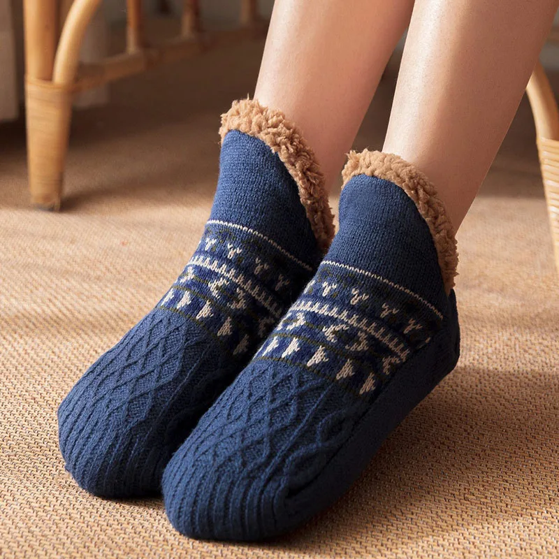 Fall and Winter Floor Socks Home Warm Women Men Socks Snow Socks Sleep Carpet Socks Slippers Socks Men Non-slip Yoga Socks 2025