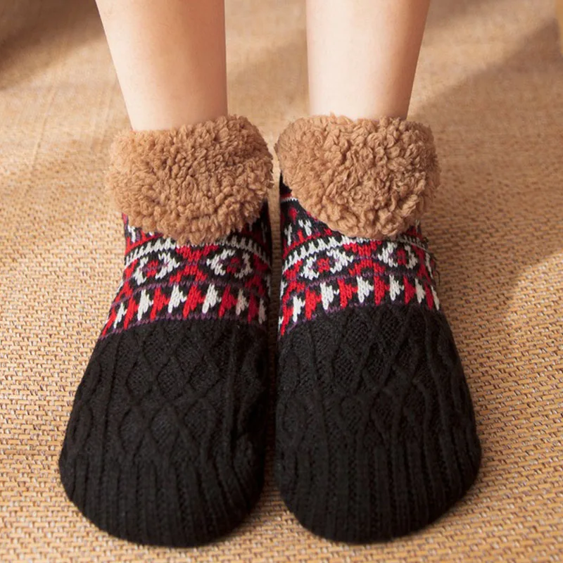Fall and Winter Floor Socks Home Warm Women Men Socks Snow Socks Sleep Carpet Socks Slippers Socks Men Non-slip Yoga Socks 2025