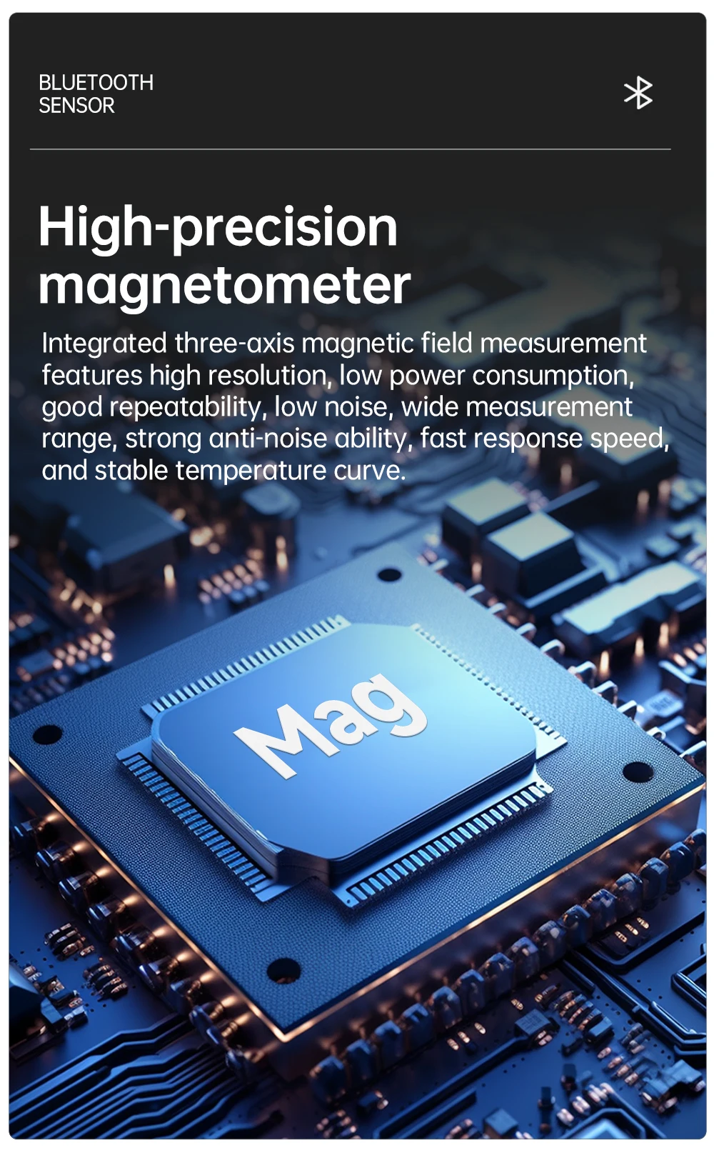 WitMotion WT901BLECL BLE 5.0 Low-Power Accelerometer,9-axis Gyroscope+Angle(XY 0.05° Accuracy)+Magnetometer with Kalman Filter