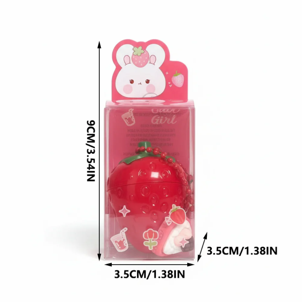 Random Shipping 1PC Strawberry Lip Gloss Lipstick, Christmas Holiday Gift, Moisturizing Anti Crack Long Lasting Lip Balm