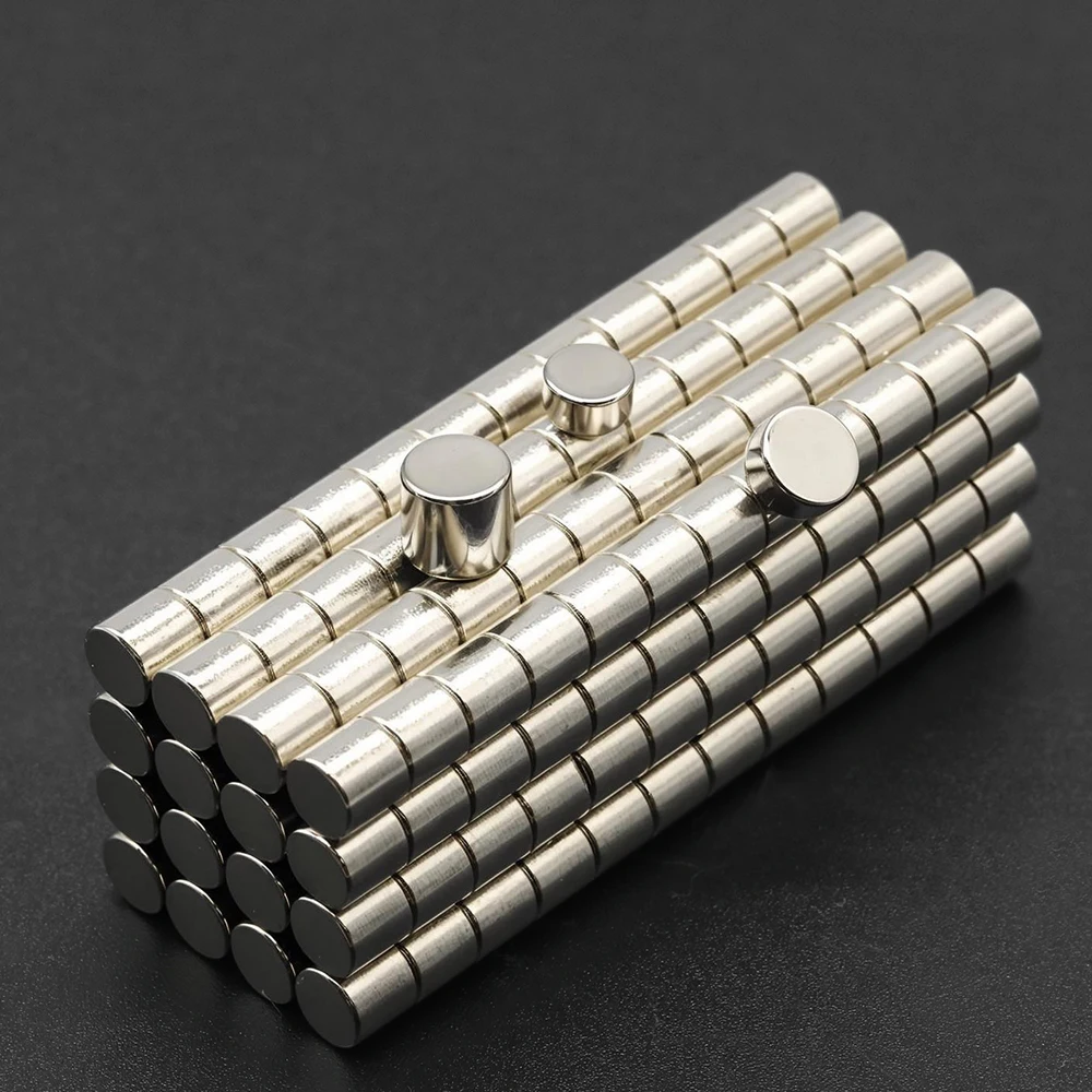 Powerful Neodymium Magnet N35 NdfeB Permanent Magnetic imanes Round Super Strong Fridge Magnets DIY 6x1 6x2 5x1 5x3 4x1.5 4x2