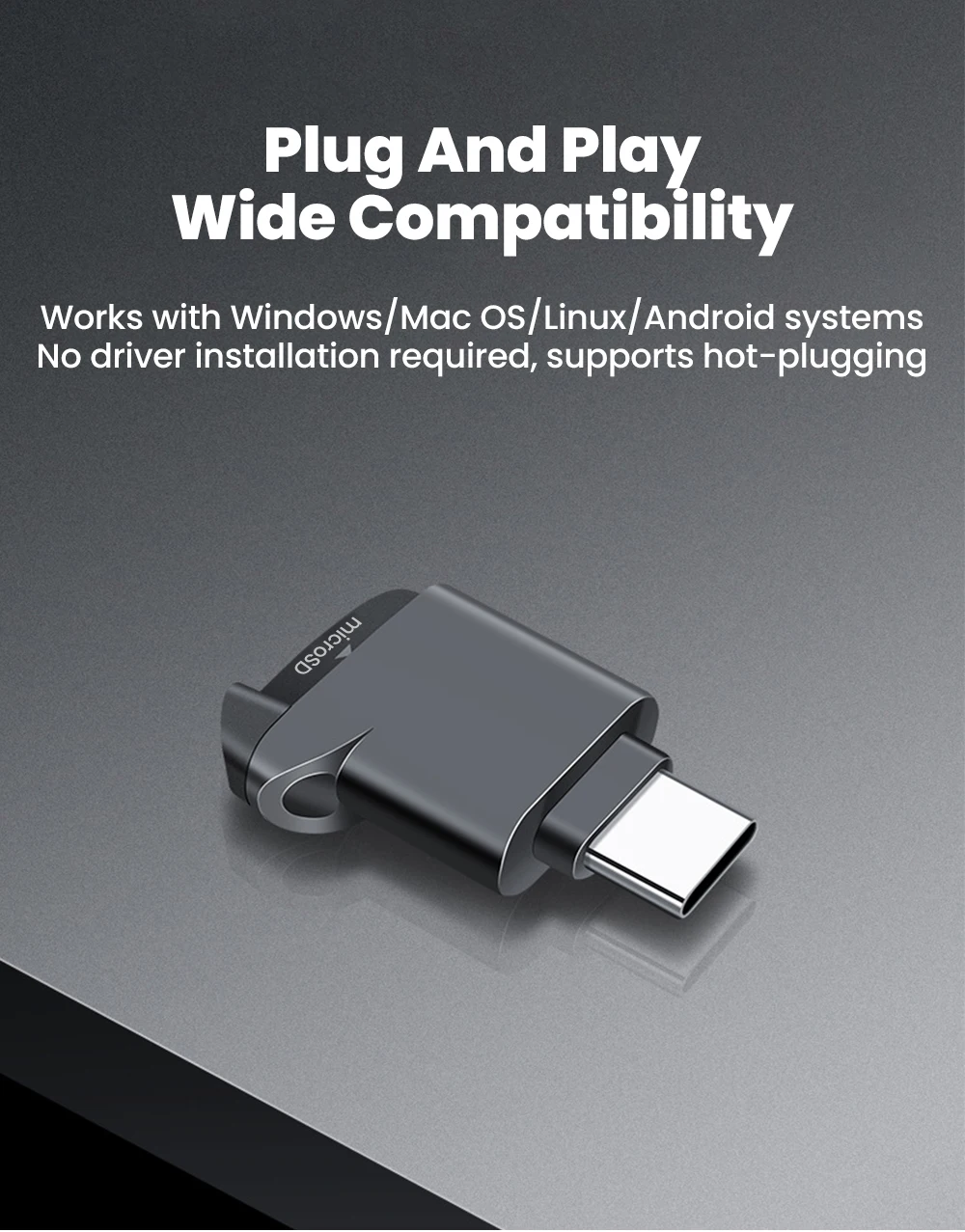 Type-C 3.0 Mini TF Card Reader External Storage Memory Card Adapter For iPhone 17 16 Laptop MacBook USB C 3.0 2.0 TF Cardreader