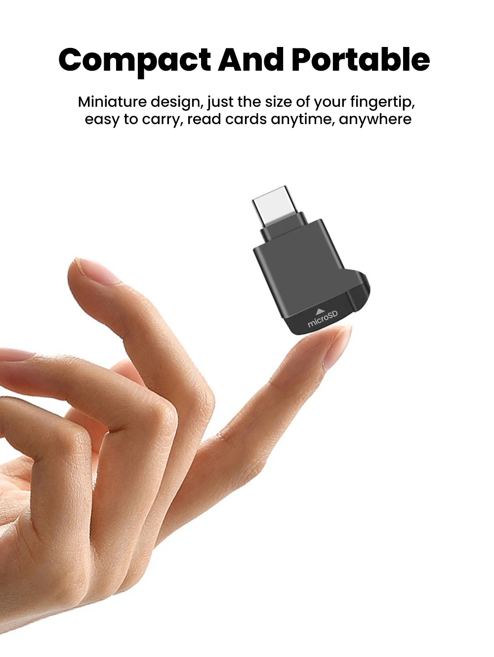 Type-C 3.0 Mini TF Card Reader External Storage Memory Card Adapter For iPhone 17 16 Laptop MacBook USB C 3.0 2.0 TF Cardreader