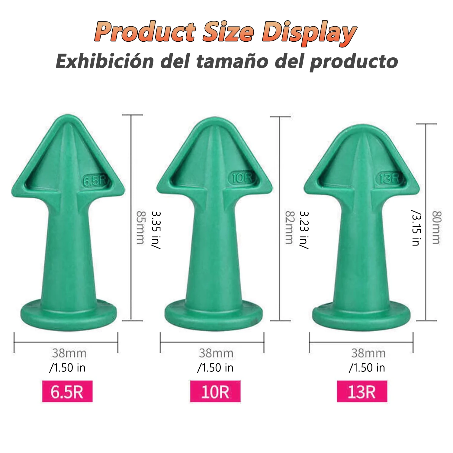 3pcs Multi-functional Silicone Sealant Nozzle Scraper Floor Caulking Tools Silicone Sealant Nozzles Kit Home Improvement Set A