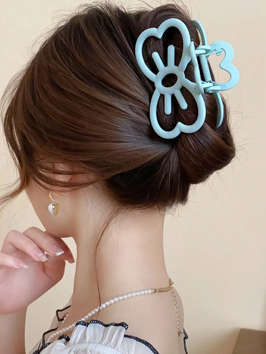 New Candy Color Cat Bow Hair Clip Plastic Claw Clip Fashion Crab Hair Clip For Girls Sweet Hair Claw Women Hair Accessories