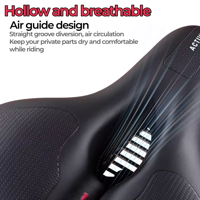 Women's Men's Dual Shock Absorbing Bike Seat, Comfortable Thickened Super Soft Mountain Bike Seat, Universal Bicycle Accessories