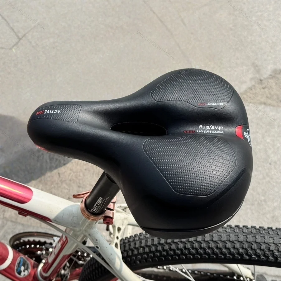Women's Men's Dual Shock Absorbing Bike Seat, Comfortable Thickened Super Soft Mountain Bike Seat, Universal Bicycle Accessories