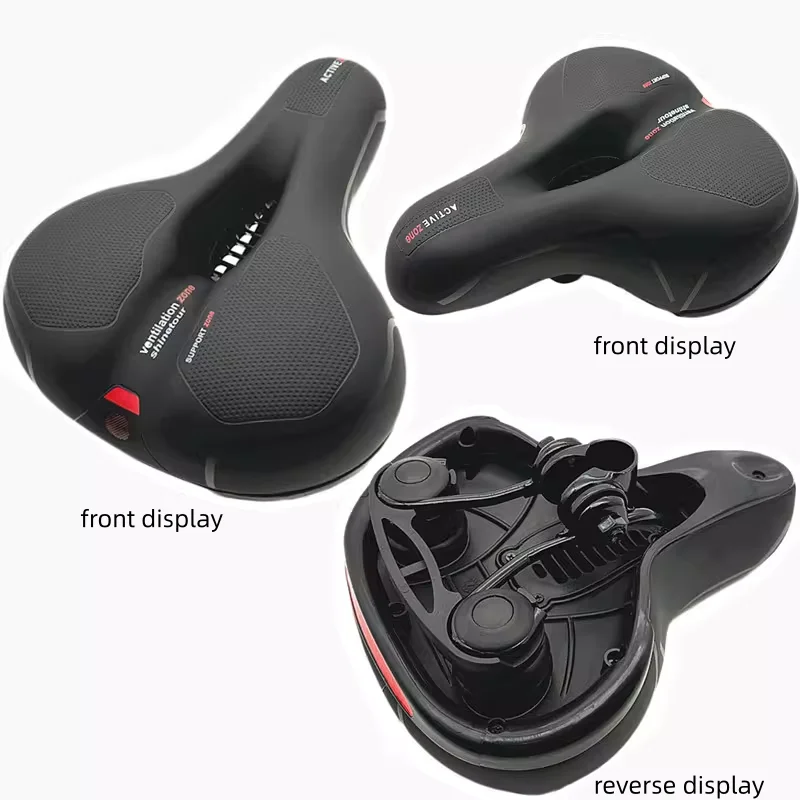 Women's Men's Dual Shock Absorbing Bike Seat, Comfortable Thickened Super Soft Mountain Bike Seat, Universal Bicycle Accessories