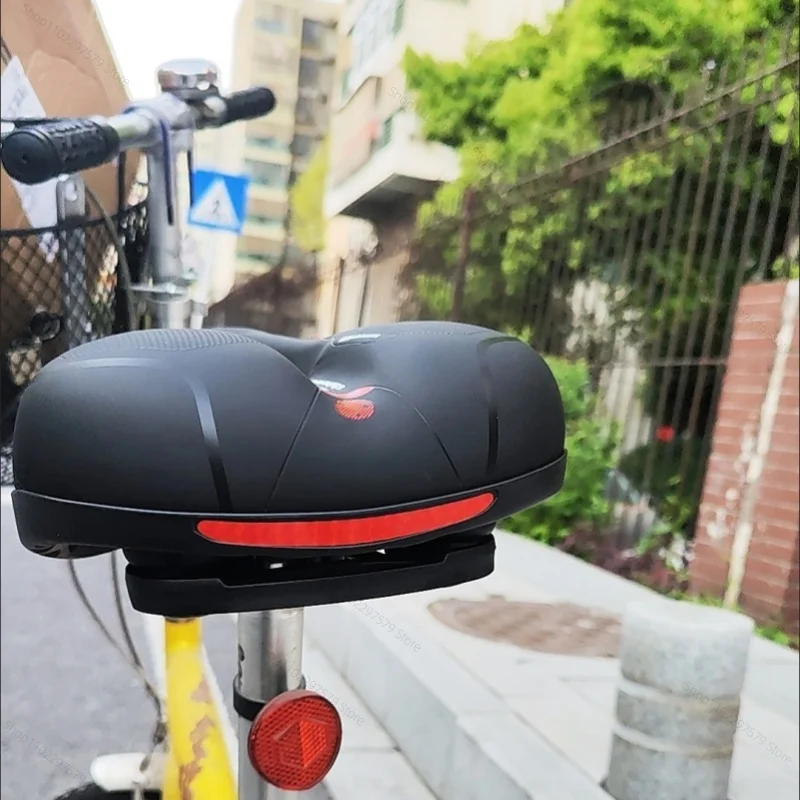 Women's Men's Dual Shock Absorbing Bike Seat, Comfortable Thickened Super Soft Mountain Bike Seat, Universal Bicycle Accessories