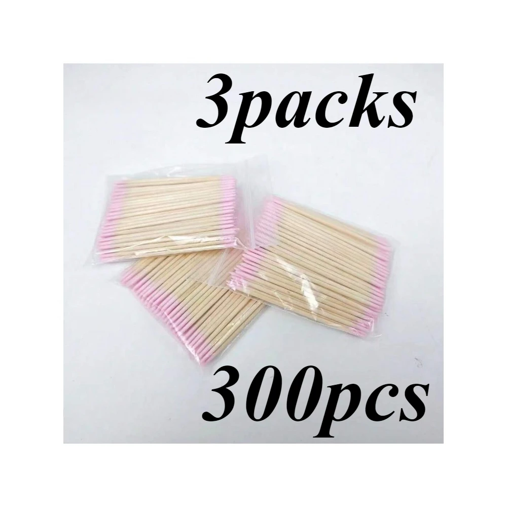 100/300/500/700/900Pcs Double Tip Headed Cotton Swabs ,For Tattooed Eyebrows Beauty Makeup Tools For Wiping, Nail Polish Wiping
