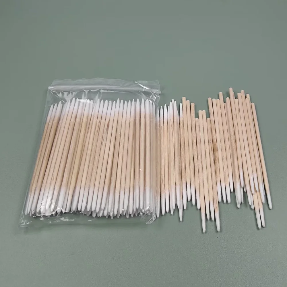 100/300/500/700/900Pcs Double Tip Headed Cotton Swabs ,For Tattooed Eyebrows Beauty Makeup Tools For Wiping, Nail Polish Wiping