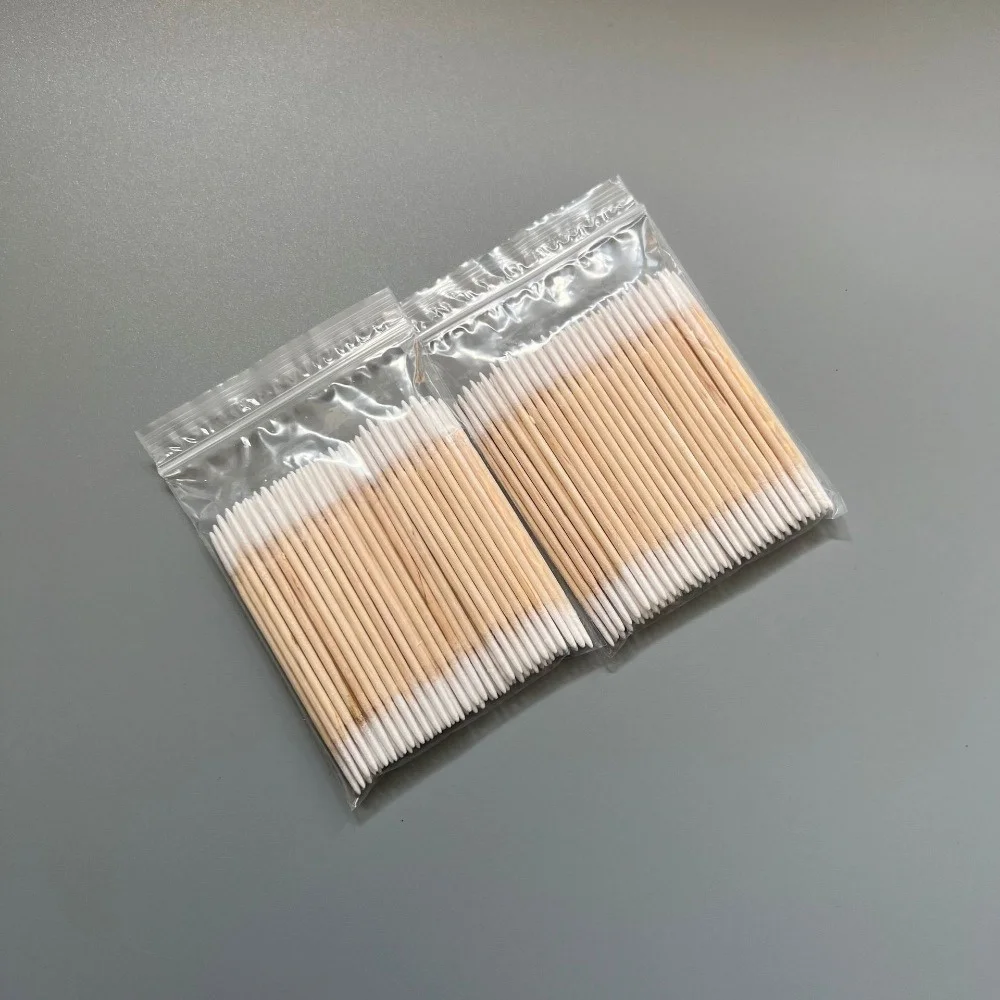 100/300/500/700/900Pcs Double Tip Headed Cotton Swabs ,For Tattooed Eyebrows Beauty Makeup Tools For Wiping, Nail Polish Wiping