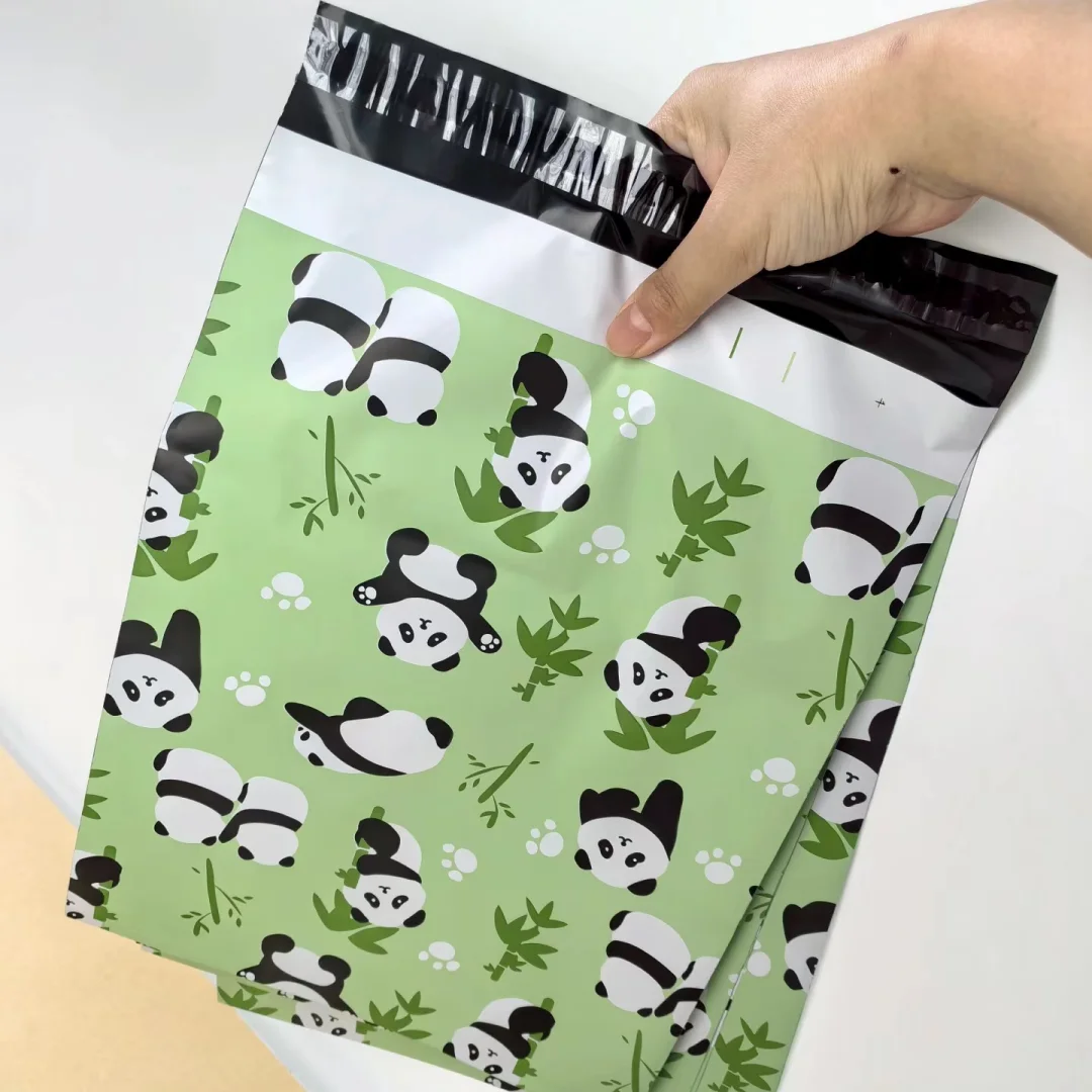 Poly Shipping Bags Cute Cartoon Mailing Bags Puppies Panda Poly Envelope Postal Courier Bag PE Plastic Self-Seal Mailbag 20PCS