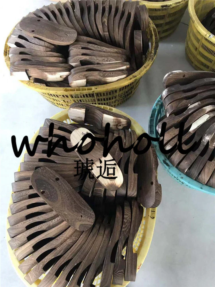 WHOHOLL Geta Two-toothed Sandals Anime Cosplay Japanese Geta Sandals Men's Clogs Flip-flops Wooden Sandals Slides Costumes Shoes