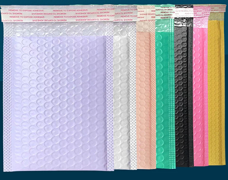 50Pcs Purple Bubble Mailers Bubble Padded Mailing Envelopes Mailer Poly for Packaging Self Seal Shipping Bag Bubble Padding