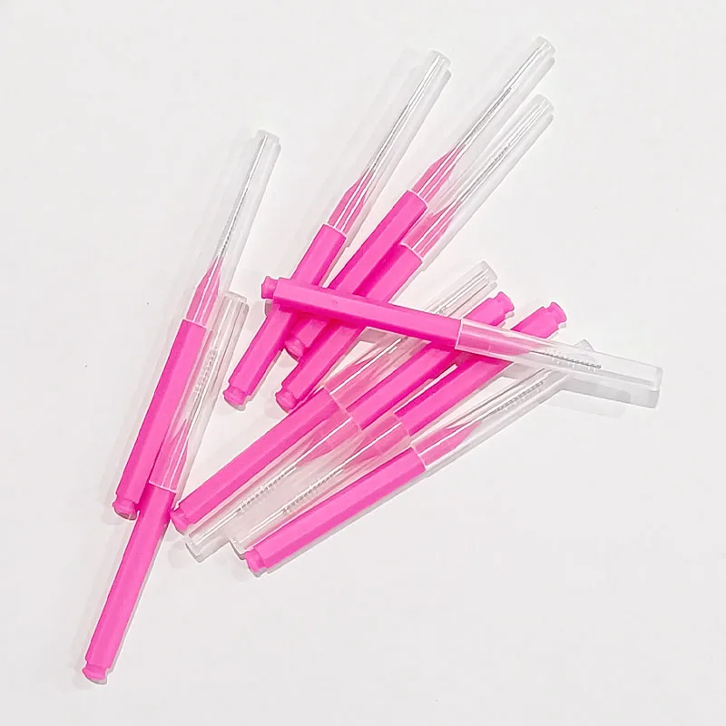 30/60Pcs 0.6-1.2mm Interdental Brushes Health Care Teeth Push-Pull Brush Removes Food Plaque Whitening Cleaner Oral Hygiene Tool