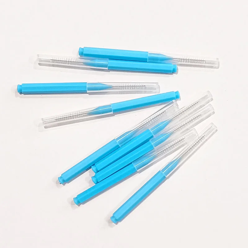30/60Pcs 0.6-1.2mm Interdental Brushes Health Care Teeth Push-Pull Brush Removes Food Plaque Whitening Cleaner Oral Hygiene Tool