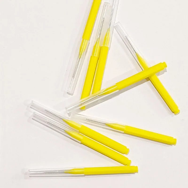 30/60Pcs 0.6-1.2mm Interdental Brushes Health Care Teeth Push-Pull Brush Removes Food Plaque Whitening Cleaner Oral Hygiene Tool