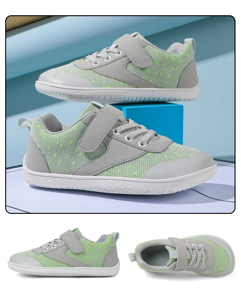 Little/Big Kids Minimalist Barefoot Shoes + Zero Drop + Wide Sneaker for Boys/Girls Outdoor Sports Walking shoes Running Sneaker