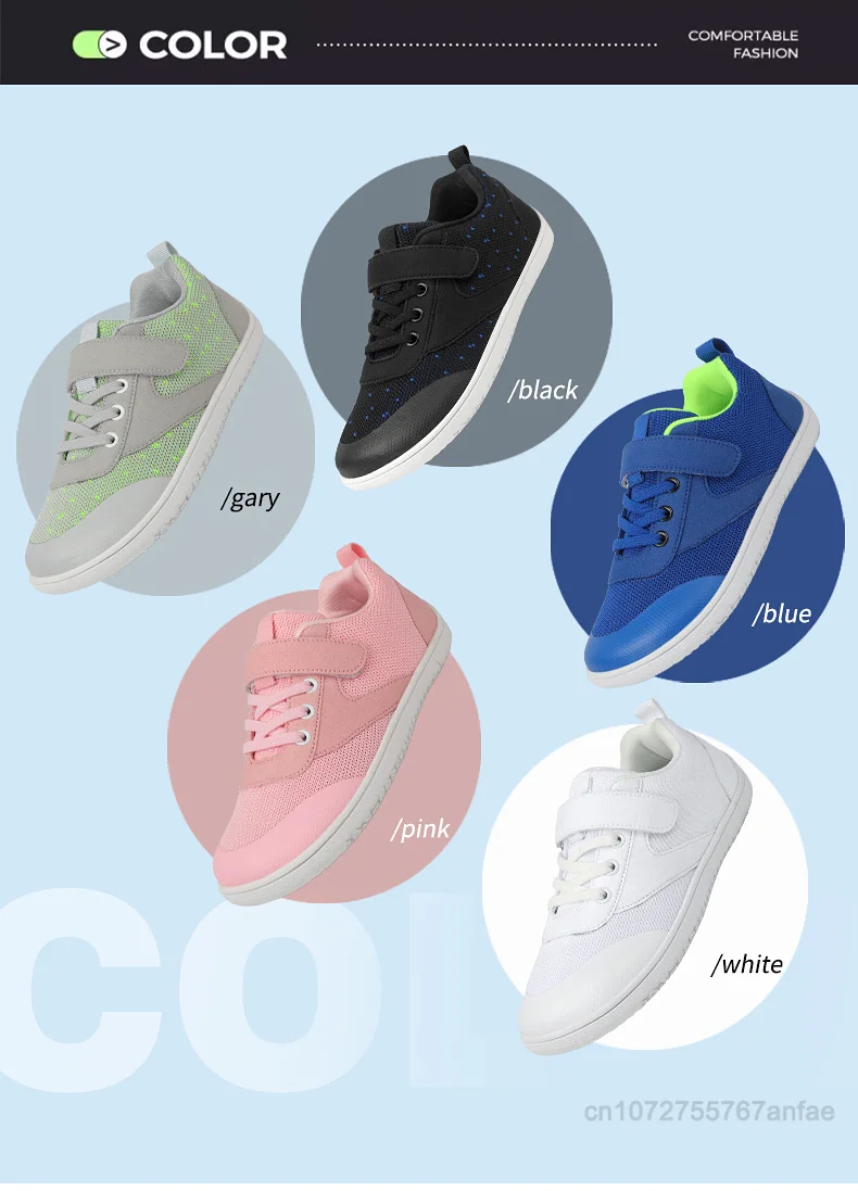 New Boys Girls Sneakers Kids Wide Barefoot Shoes Naturally Splay Shoes Toddler Little Big Kid