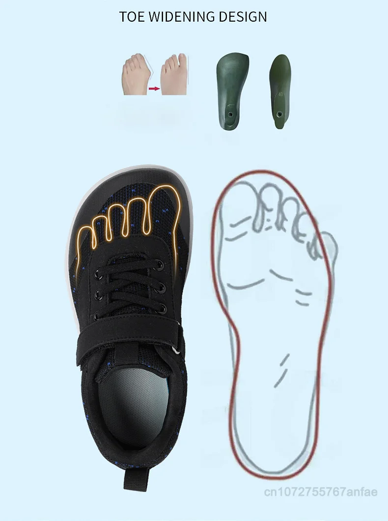 New Boys Girls Sneakers Kids Wide Barefoot Shoes Naturally Splay Shoes Toddler Little Big Kid