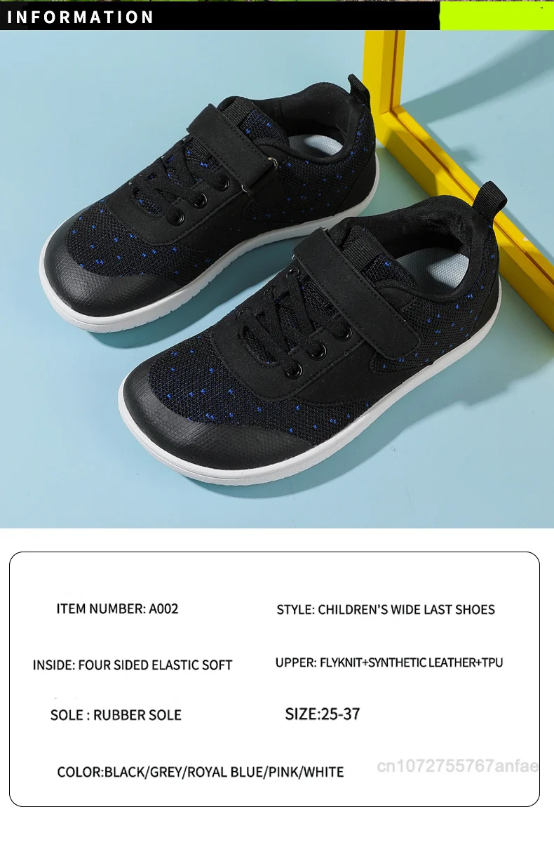 New Boys Girls Sneakers Kids Wide Barefoot Shoes Naturally Splay Shoes Toddler Little Big Kid