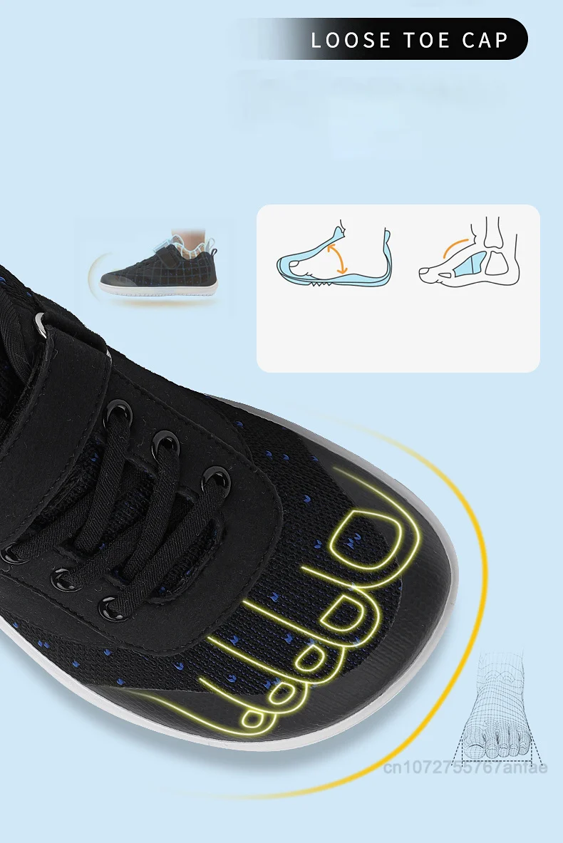 New Boys Girls Sneakers Kids Wide Barefoot Shoes Naturally Splay Shoes Toddler Little Big Kid