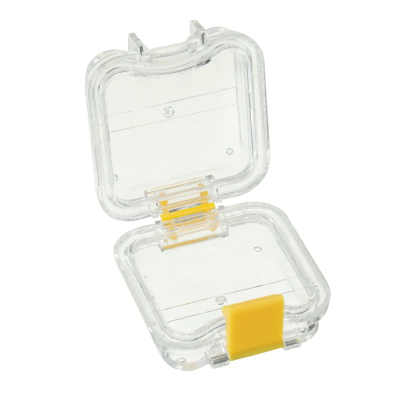 10/50pcs Bag Small Dental Crown Box With Transparent Flexible Film Inside Denture Storage Material Plastic Teeth Tool