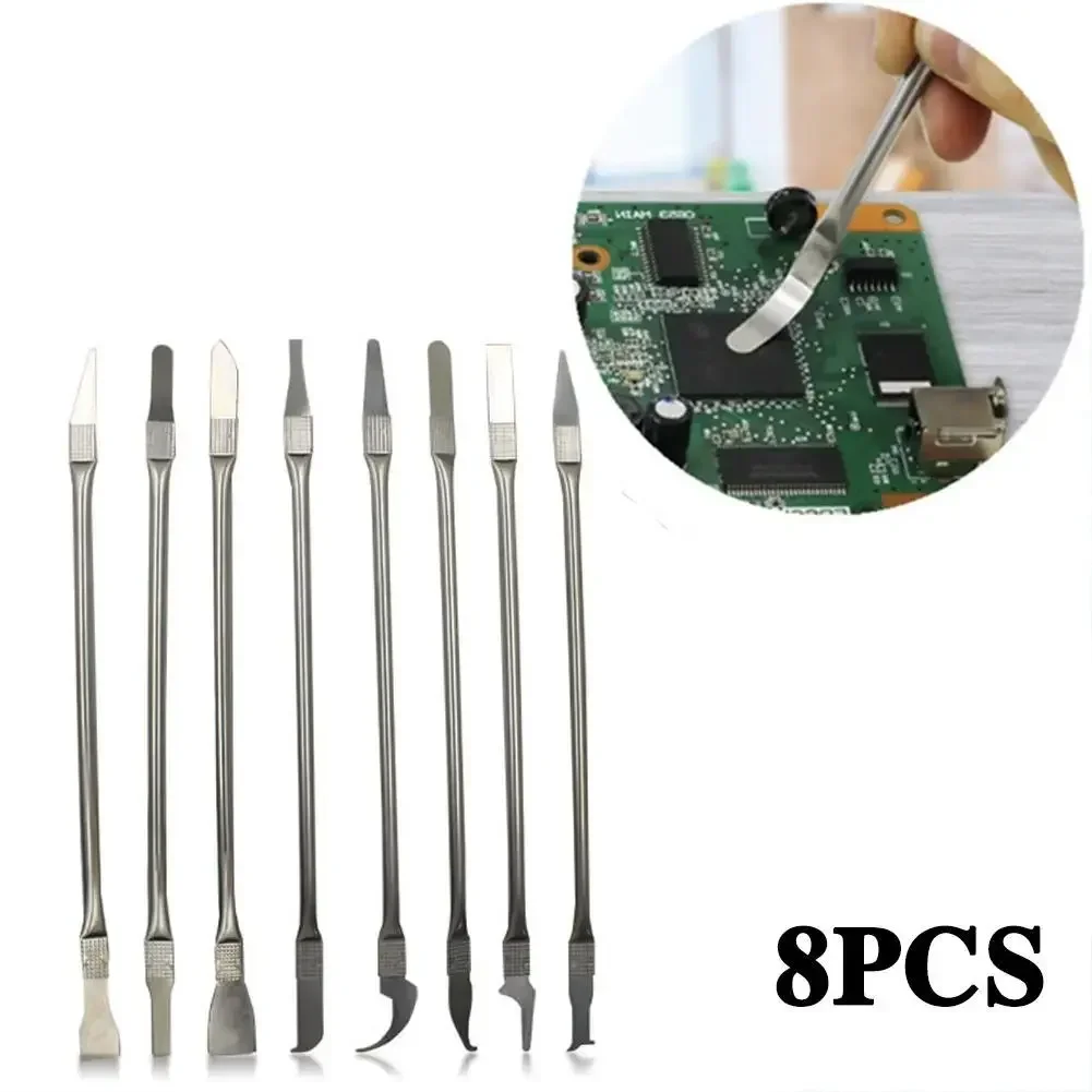 8pcs CPU IC Glue Remover C Chip Repair Phone Repair Tool Thin Blades Piratical Repair Hand Tool For Mobile Phone Computer