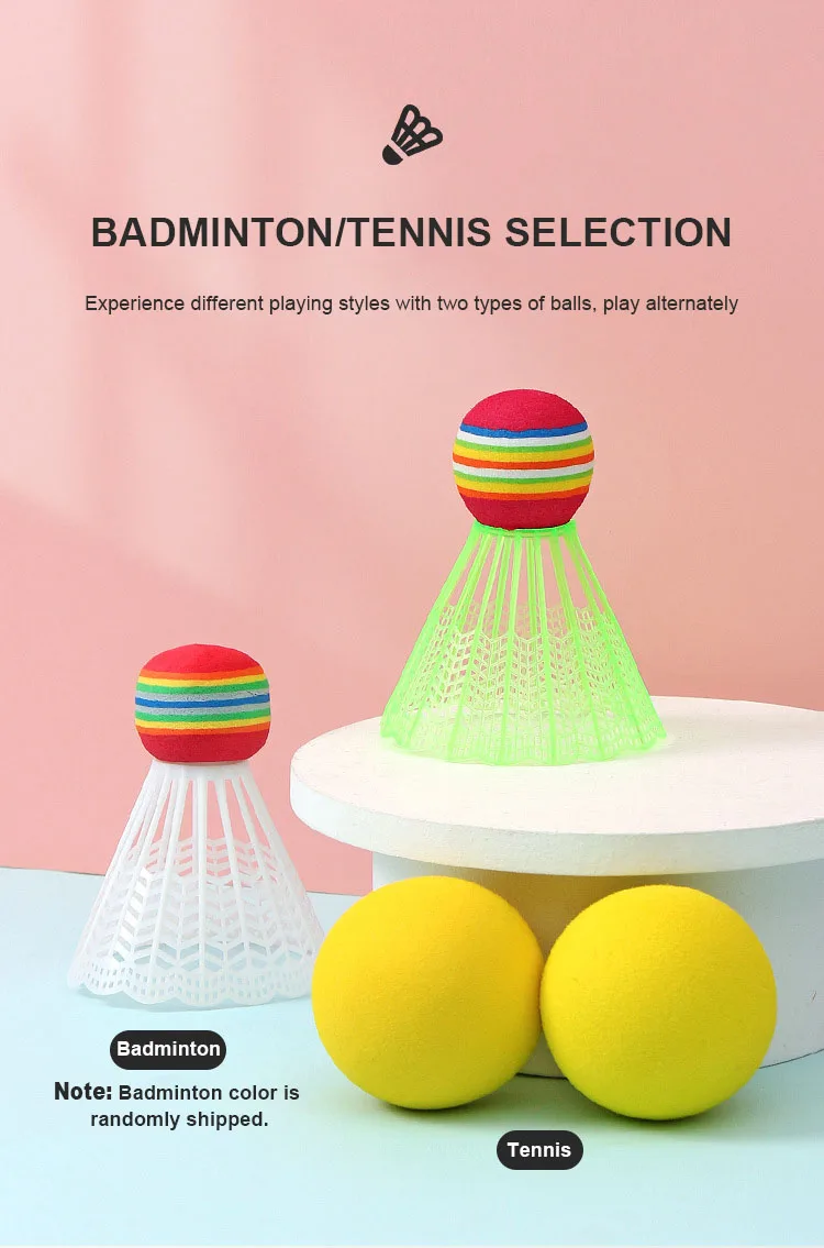 Racket Tennis for Children Outdoor Sports Badminton Racket Kindergarten Toy Set for 3-12years Old Badminton Sets