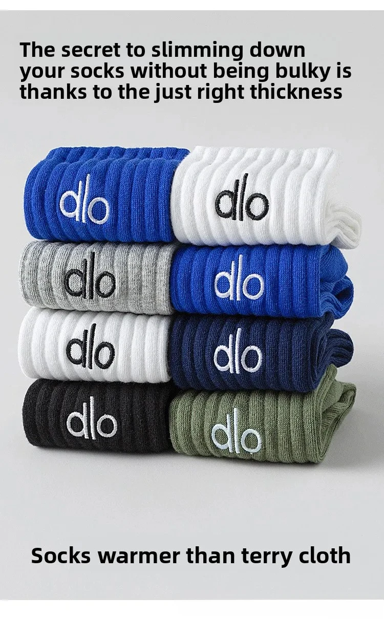 dlo Socks pure cotton anti-odor Suitable for all seasons stockings100% cotton youth students large size basketball sock