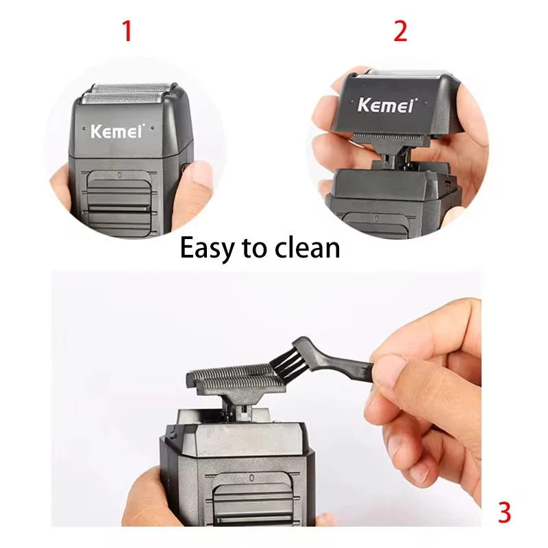 Kemei Professional Electric Hair Clipper Kit Rechargeable Hair Trimmer Shaver For Men USB Charging Beard Razor KM-2797 KM-1102