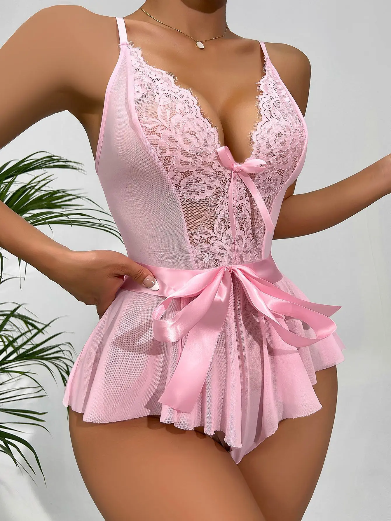 Sexy See Through Lingerie Woman Lace Transparent Underwear Fairy Bra Kits Delicate Pajama Set Thin Erotic Sets
