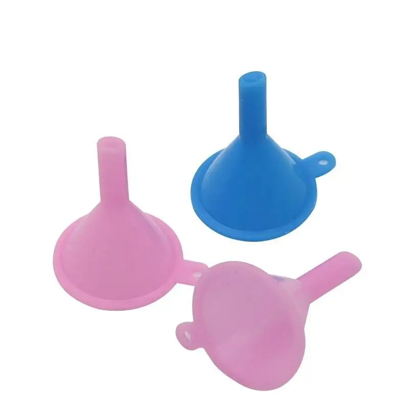 2Pcs/Lot Clear Small Funnel Plastic For Lab Diffuser Bottle Mini Liquid Oil Funnels Labs